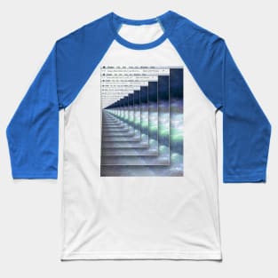 Vaporwave Microsoft paint inception Baseball T-Shirt